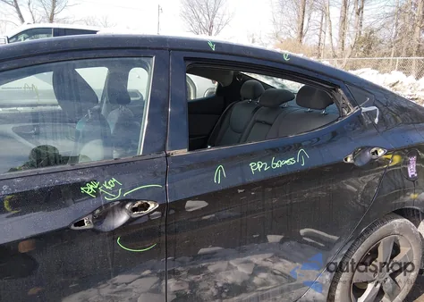 2013 Hyundai Elantra Gls из США, поврежденный, VIN 5NPDH4AEXDH284595